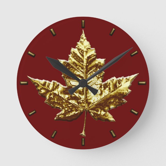 Redondo Mediano Clock Canada Clock con la medalla de oro del reloj (Anverso)