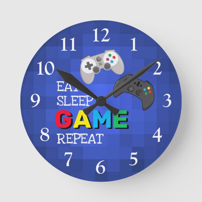 Redondo Mediano Colorful Gamer | Reloj de videojuegos (Anverso)