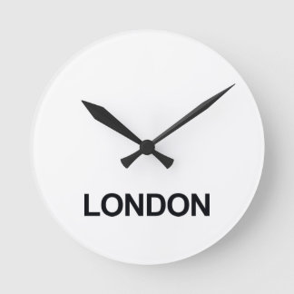 REDONDO MEDIANO CONJUNTO DE RELOJ DE LA ZONA TEMPORAL DE LONDRES