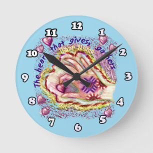 Redondo Mediano Corazón Da Reloj