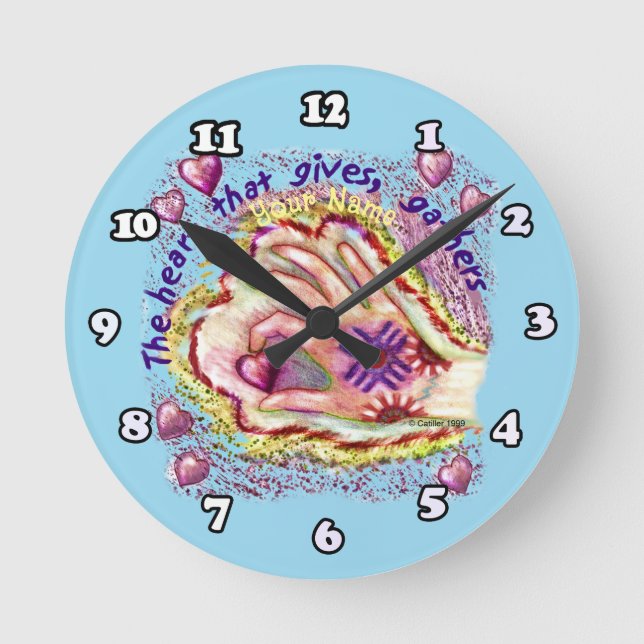 Redondo Mediano Corazón Da Reloj (Anverso)