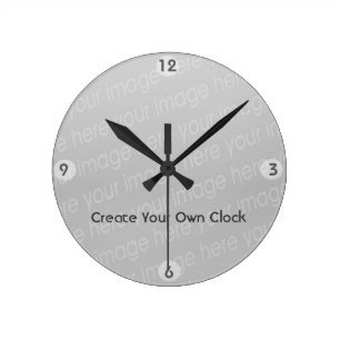 Redondo Mediano Cree su propio reloj - estilo 7