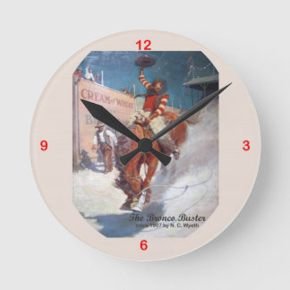 Redondo Mediano Crema del reloj #27 del arte de publicidad del