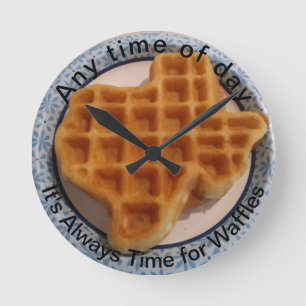 Redondo Mediano Cualquier momento del día Reloj de la cocina de Wa