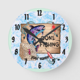 Redondo Mediano De pesca Reloj