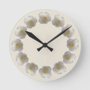 Redondo Mediano Decoración del reloj de la pared de la pared de la