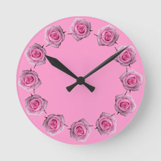 Redondo Mediano Decoración del reloj de la pared de la pared de la