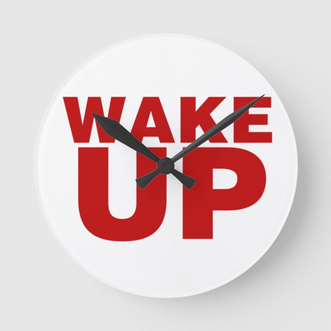 Redondo Mediano Despierta Reloj Rojo (Anverso)