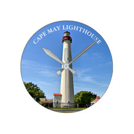 Redondo Mediano Faro de Cape May, Reloj de Nueva Jersey