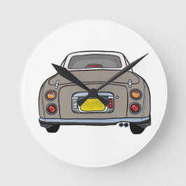 Redondo Mediano Figaración Coche Figaro Topaz Reloj de garaje húme