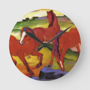 Redondo Mediano Franz Marc que pasta el reloj de los caballos