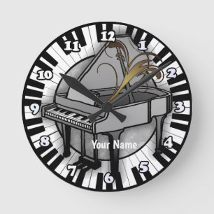 Redondo Mediano Gran piano reloj