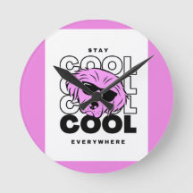 HERMOSO RELOJ DE LA PARED DE PERRO ROJO