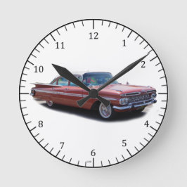 Redondo Mediano Impala de 1956 con reloj de aletas cola