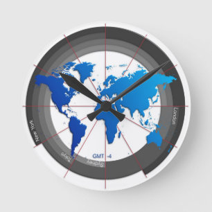 Redondo Mediano La divisa comercializa el reloj GMT-4 del Timezone