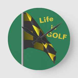 Redondo Mediano La vida es reloj del amarillo del verde de la