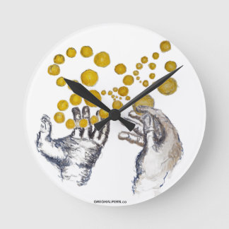 Redondo Mediano Manos Extendidas con Reloj de Artista de Globos de