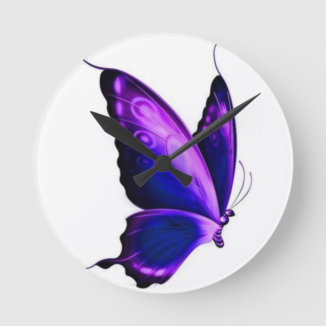 Redondo Mediano Mariposa reloj (Anverso)