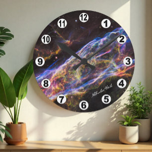 Redondo Mediano Nebulosa Velo, Reloj de Astronomía, Hubble / Galax