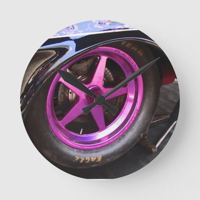 Redondo Mediano NITRO MILITIA mancave reloj pared acrílico (Anverso)