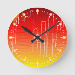 Redondo Mediano Noche escarlata mediana reloj