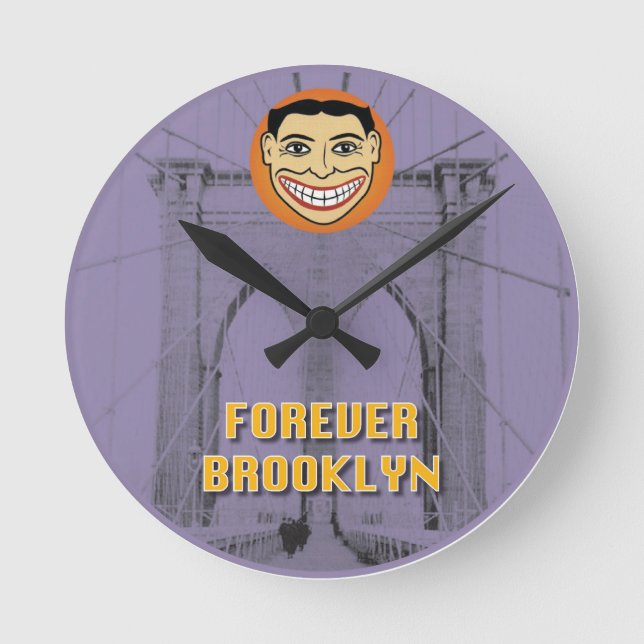 Redondo Mediano Para siempre reloj de Brooklyn (Anverso)