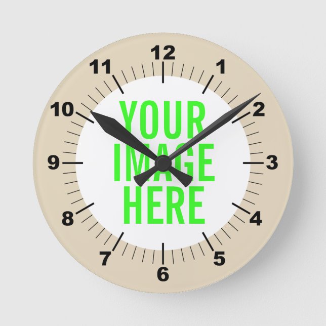Redondo Mediano Personaliza tu propio reloj (Anverso)