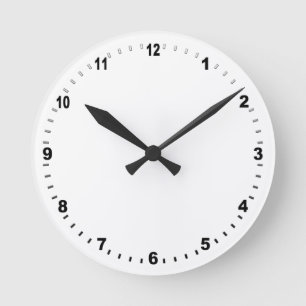 Redondo Mediano Plantilla de reloj - Crea tu propio / elegante, pe