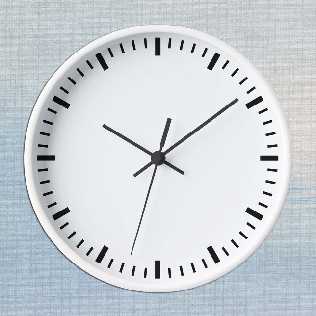 Redondo Mediano Plantilla de reloj de madera moderno - Cree el suy (Subido por el creador)