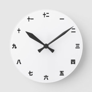 Redondo Mediano Plantilla de reloj japonesa - Crea tu propio / kan