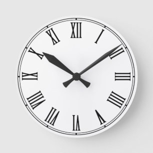 Redondo Mediano Plantilla de reloj retro - Crea tu propio / person