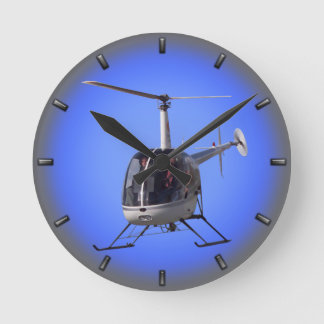 Redondo Mediano Regalo del Reloj del Helicóptero Volador