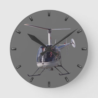 Redondo Mediano Regalo del Reloj del Helicóptero Volador