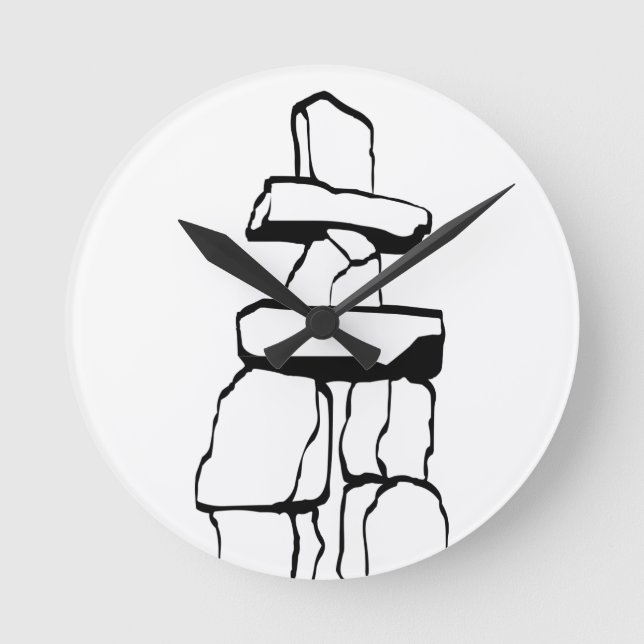 Redondo Mediano Regalos de reloj de Vancouver Decoran Reloj de las (Anverso)