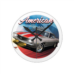 Redondo Mediano Reloj 1968 de Camaro SS