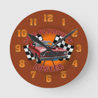Reloj 1976 de pared del plumero de Plymouth