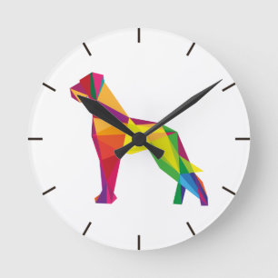 Redondo Mediano Reloj abstracto de Dogo Alemán