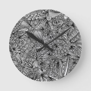 Redondo Mediano Reloj abstracto de Pavo Pontem