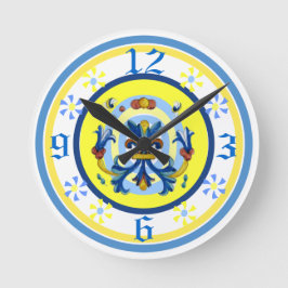 Redondo Mediano Reloj alegre del modelo de la cerámica