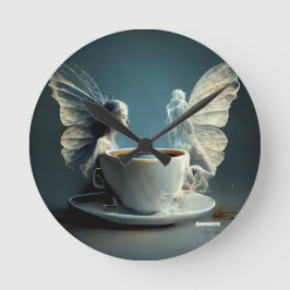 Redondo Mediano Reloj artístico Ángeles del Café