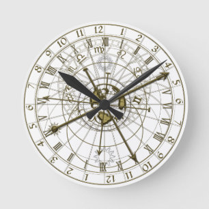 Redondo Mediano Reloj astronómico Metalizado