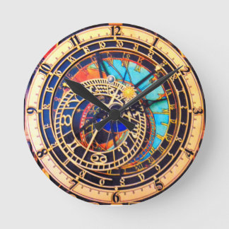 Redondo Mediano Reloj astronómico Praha Praga 3