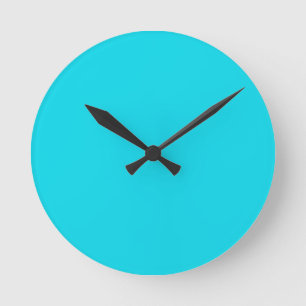 Redondo Mediano Reloj azul Aqua