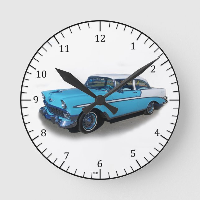 Redondo Mediano Reloj azul Bel Air de 1956 (Anverso)