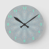 Reloj azul y de plata del modelo de estrella del