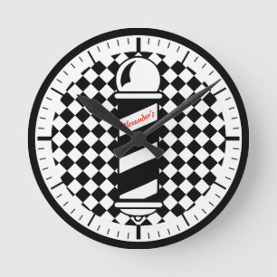 Redondo Mediano Reloj barberpolo controlado