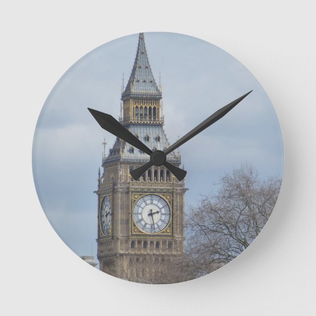 Redondo Mediano Reloj Big Ben (Anverso)