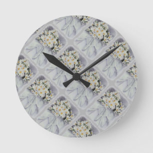 REDONDO MEDIANO RELOJ BLANCO DE BOUQUET