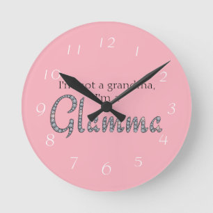 Redondo Mediano Reloj bling de Glamma