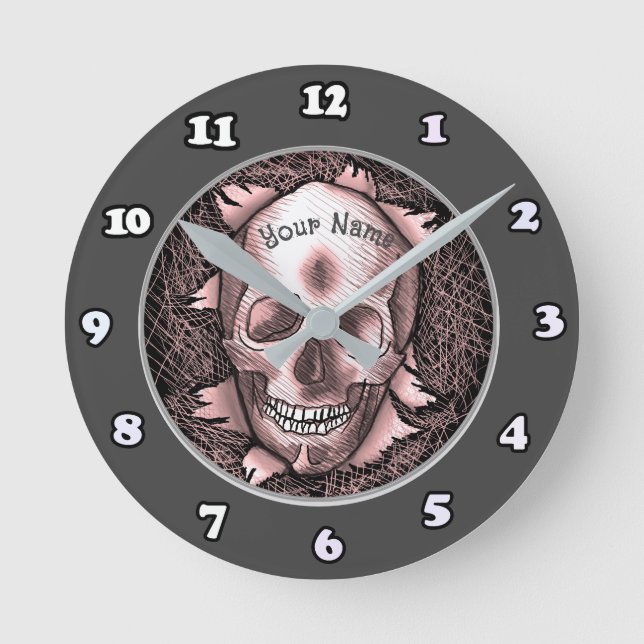 Redondo Mediano Reloj Breakout Red Skull (Anverso)